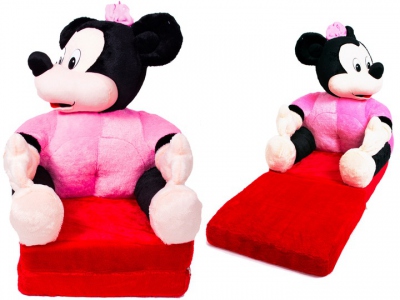 Fotelik Materacyk dla Dziecka różowa Myszka