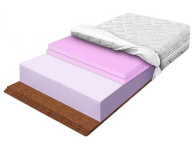 HARD STARK mattress up to 6 cm of highly elastic HR foam and 3 layers of coconut 90x200