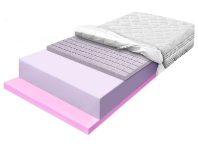 HARD CUBE HR foam mattress with contoured cube foam and highly elastic HR 90x200