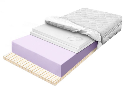 HARD LOVELY foam mattress with 6 cm Visco Memory foam and Latex 120x200