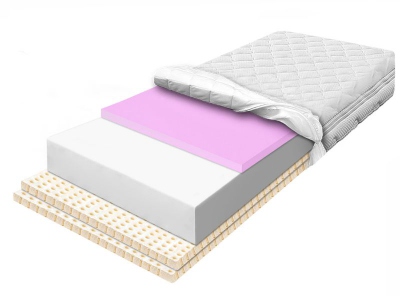 COOL mattress up to 6 cm Latex and 3 cm HR, soft with high-elastic HR foam and latex 140x200