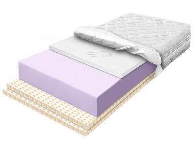 HARD COSY foam mattress with Visco Memory foam and up to 6 cm of Latex 90x200