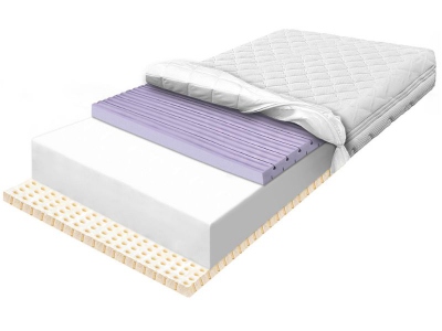 FLEXI Conti LATI foam mattress with contour foam and Latex 120x200