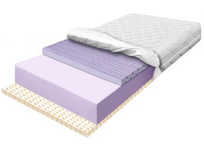 HARD Conti LATI foam mattress with contour foam and Latex 140x200