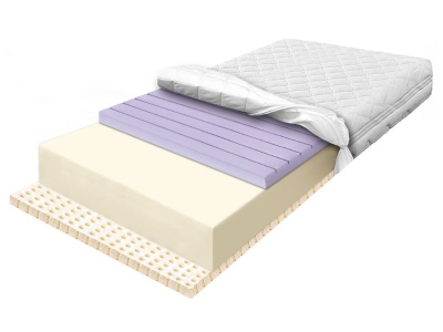 Foam mattress 160x200 contoured massaging with Latex breathable airy STANDARD LATI CONTI II