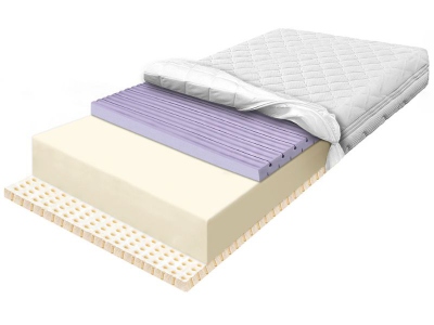 STANDARD Conti LATI foam mattress with contour foam and Latex 140x200