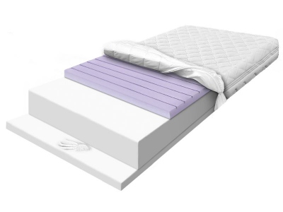 90x200 foam massage mattress with Visco Memory, contour foam FLEXI CONTI II VISCO