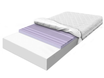 90x200 foam mattress with contoured massaging foam, airy and breathable, FLEXI FOR 7