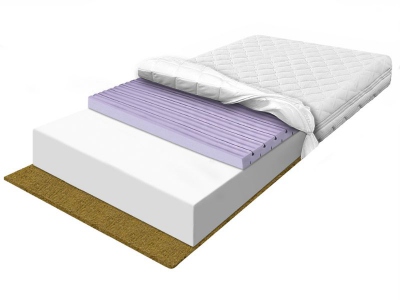 FLEXI BREEZE CONTI foam mattress with seagrass layer and contour foam 90x200