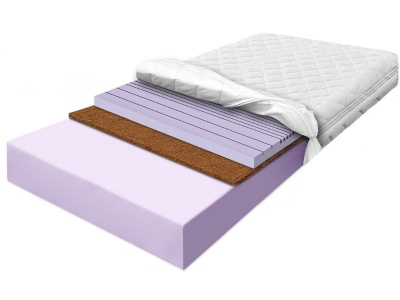 HARD FOR 7 KOKO II foam mattress with contour foam and coconut 160x200