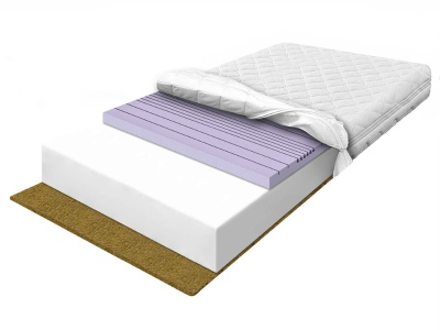 FLEXI BREEZE FOR 7 foam mattress with seagrass layer and 7-zone foam