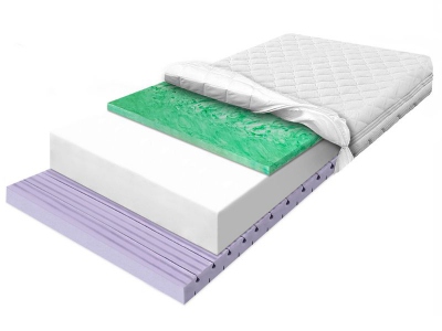 Contour massage foam mattress 60x120 with Verde FLEXI VERDE CONTI spring foam