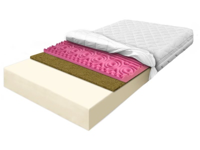 STANDARD BREEZE II ZONE PREMIUM foam mattress with seagrass layer and contour foam 90x200