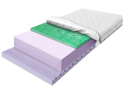 HARD VERDE CONTI foam mattress with Verde spring foam and contour foam