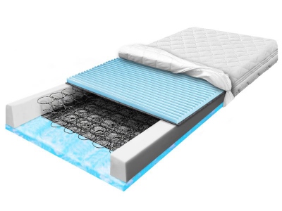 BONELL MARSHMALO ZONE LIGHT spring mattress with soft foam and massaging foam 160x200