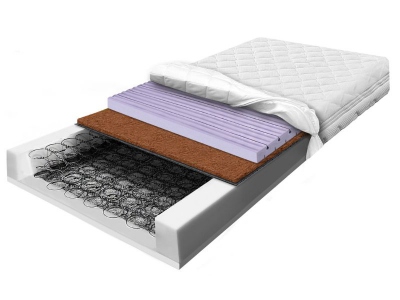 Bonell spring mattress CONTI KOKOS II with contour foam 160x200