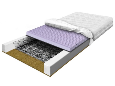 BONELL BREEZE CONTI spring mattress with sea grass and contour cube 90x200