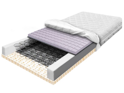 Bonnell spring mattress with latex contoured massaging breathable BONELL LATI CUBE