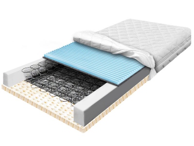 BONELL LATI ZONE LIGHT spring mattress with latex and massaging foam 160x200