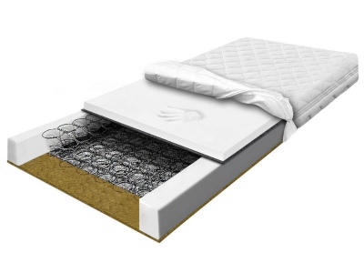 Mattress 90x200 spring thermoplastic Visco Memory with sea grass BONELL BREEZE VISCO