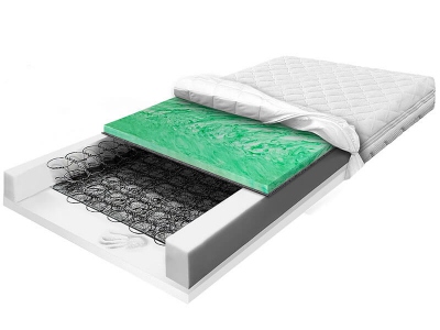 Bonnell spring 140x200 mattress with Visco Memory and highly resilient foam BONELL VISCO VERDE