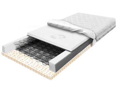 Spring mattress 140x200 Bonnell Premium with Latex and Visco Memory BONELL VISCO LATI