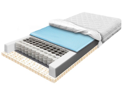 POCKET LATI ZONE LIGHT pocket mattress with latex and massaging foam 90x200