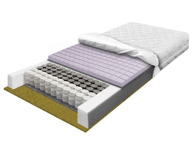 POCKET BREEZE CUBE pocket mattress with sea grass and profiled foam 90x200