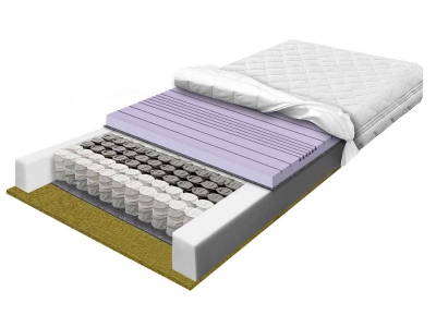 POCKET BREEZE FOR 7 pocket mattress with sea grass and 7-zone foam 90x200