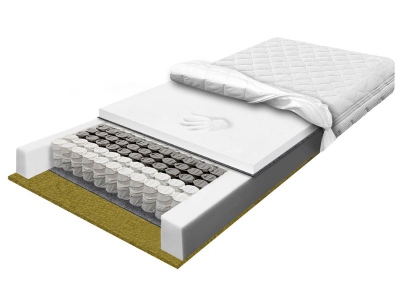 Pocket BREEZE VISCO mattress with seagrass and Visco Memory 90x200