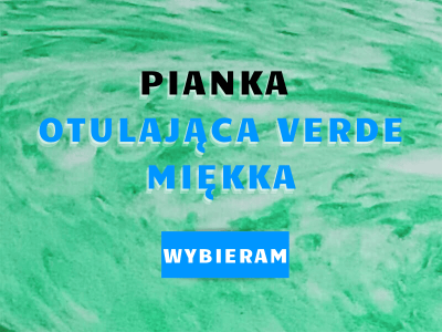 miękka pianka verde visco